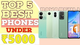 Top 5 Best Smartphone Under 5000 in September 2023  Best EntryLevel Phone Under 5000 in INDIA 2023 [upl. by Alexandrina598]