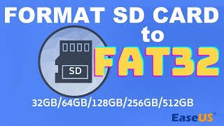 SDKarte in FAT32 formatieren  EaseUS [upl. by Ailemac]