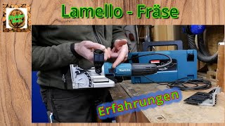 Die Makita Lamellofräse PJ7000J Erfahrungen und Einstellungen [upl. by Baniaz]