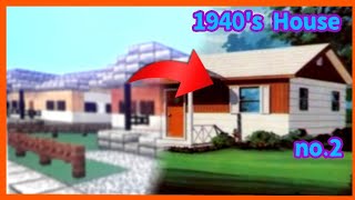 Minecraft 1940s House Build Timelapse no2 [upl. by Knox634]