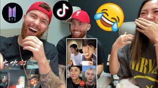 BTS TIKTOK COMPILATION REACTION MUST WATCH 😂😍😆 [upl. by Cynar472]