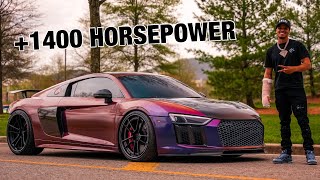 I Bought WhistlinDiesel’s TwinTurbo Audi R8 1400 Horsepower [upl. by Hcurob]