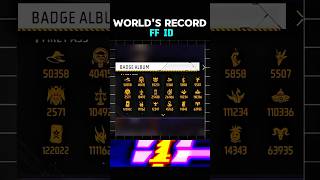 Worlds Record FF ID 🤯 freefire trending shivajiff shorts [upl. by Stolzer]