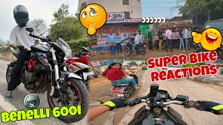 Finally Super Bike Se Ride le Hi Li😍Benelli 600i crazy sound reaction🤯motovlog benelli600i [upl. by Aziza]