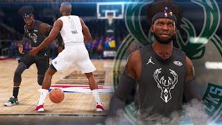 NBA Live 19 The One Career  LeRange Takes Over The All Star Game Nut Meg Gawd Dominates [upl. by Phelia154]