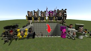 Spartan Kicking Skibidi Toilets Team  Infected in the Giant Pit  Others In Garrys Mod [upl. by Ellehcal575]