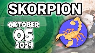 horoskop Skorpion Samstag 5 Oktober 2024 [upl. by Lyrpa]