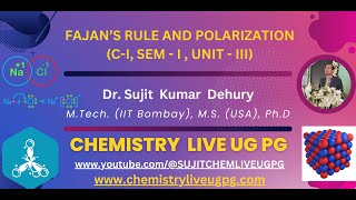 FAJANS RULE POLARISATION [upl. by Meehan162]