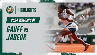 Gauff vs Jabeur Quarterfinal Highlights  RolandGarros 2024 [upl. by Schechter]