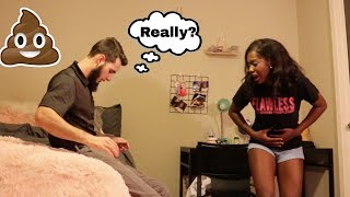 I POOPED MY PANTS PRANK ON BOYFRIEND [upl. by Nailliw353]