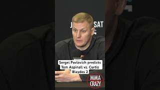 Sergei Pavlovich predicts Tom Aspinall vs Curtis Blaydes 2 at UFC 304 ufc304 mma [upl. by Floyd783]