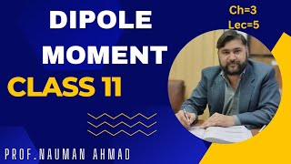 DIPOLE MOMENT CHEMISTRY 11 CLASS CHAPTER 3 FBISE [upl. by Joannes]