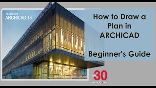 How to Draw a Floor Plan in ARCHICAD  Easy [upl. by Abeu]