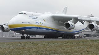 Antonov An225 „Mrija“ engine start and takeoff at Linz Airport  UR82060 [upl. by Haletky]