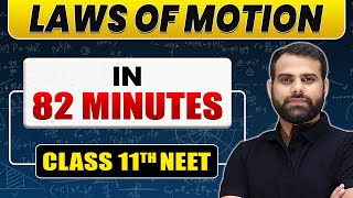 Complete LAWS OF MOTION in 82 Minutes  Class 11th NEET [upl. by Ludly]