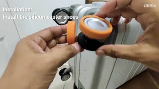 Protecting Luggage wheels from Wearout using Silicon Shoe Caster [upl. by Louanne471]