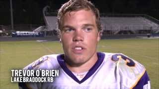 LAKE BRADDOCK 31  STONE BRIDGE 26 MANHATTAN PIZZA POST GAME SHOW [upl. by Alaikim460]