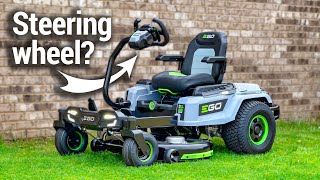 EGO ESteer Electric Zero Turn Mower My Honest Review [upl. by Redienhcs328]