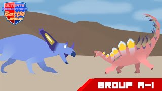 Ultimate Prehistoric Battle League A1 Chasmosaurus VS Chialingosaurus [upl. by Idarb681]