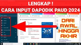 LENGKAP  CARA MENGERJAKAN DAPODIK PAUD 2024 [upl. by Ivon832]