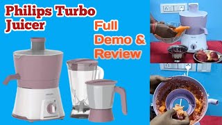 Unboxing and Review of Philips HL757800 600W Turbo Juicer Mixer Grinder [upl. by Ellga]