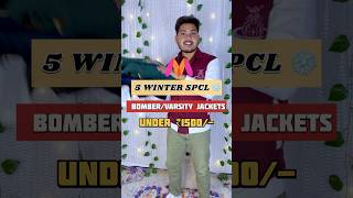 5 Best myntra Winter Jackets For Men🔥 jacket winterjackets bomberjackets varsityjacket winter [upl. by Elita]