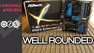 ASRock 990FX Extreme6 Unboxing amp Preview [upl. by Naux]