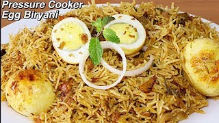 Egg Biryani In Pressure Cooker  Restaurant Style  Kanaks Kitchen [upl. by Hanid]