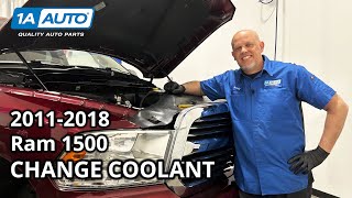 How to Change Coolant 20112018 Ram 1500 [upl. by Yatnoj]