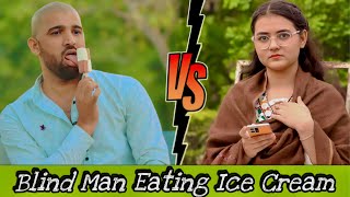 BLIND MAN EATING ICE CREAM AND FLIRTING WITH GIRLS PRANK  Epic Reaction 😅😜 [upl. by Doralyn302]