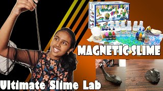 HOW TO MAKE MAGNETIC SLIME  Ultimate Slime Lab  Magnetic Slime Using Ultimate Slime Lab  Slime [upl. by Wilde]