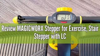 Review MAGICWORX Stepper for Exercise Stair Stepper with LCD Monitor Quiet Fitness Stepping Machine [upl. by Katushka882]