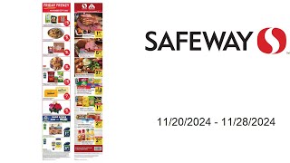 Safeway Weekly Ad US  11202024  11282024 [upl. by Airad]