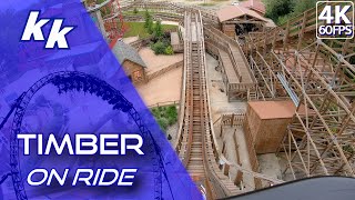 Timber Walibi RhôneAlpes 2019 On ride4K 60 fps [upl. by Pollak570]