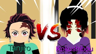 Tanjiro Vs Kokushibou Stick Nodes Pro Demon slayer [upl. by Pelletier]