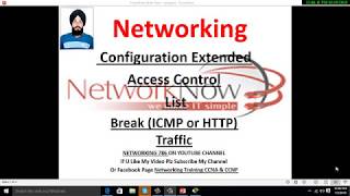 Configuration of Extended ACL  Access Control list Video 7 in Hindi [upl. by Asillam964]