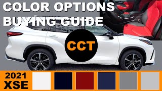 2021 Toyota Highlander XSE  Color Options Buying Guide [upl. by Aihpled226]