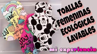 Toallas Femeninas Ecológicas de Tela  Lavables Reutilizables mi experiencia PROS Y CONTRAS [upl. by Adnawat]