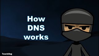 How DNS Works animated explainer  TeachJing Shorts shorts [upl. by Aitam996]