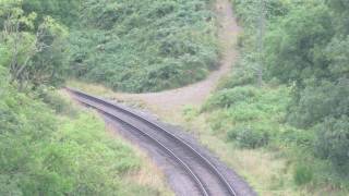 80136 thunders up Goathland Bank on the NYMR [upl. by Aenert]