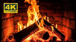 🔥 Ultra HD Cozy Fireplace 4K  Crackling Fire Sounds for Relaxation amp Sleep [upl. by Matteo]