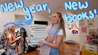 New year New books 📖💙 book shop with me  book haul [upl. by Layap]