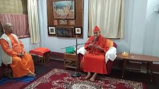 Most Revered Srimat Swami Gautamananda Ji Maharaj at Baranagar Math [upl. by Enywad595]