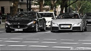 MASERATI GRANTURISMO  RIDICULOUS OVERTAKING [upl. by Kellby]