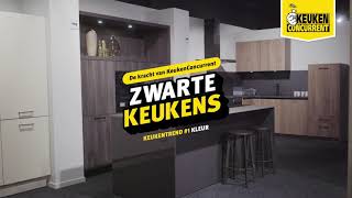 Zwarte keukens  KeukenConcurrent  Keukentrends [upl. by Avie]