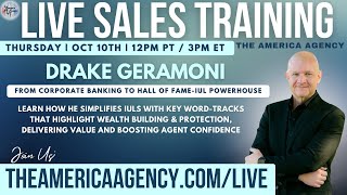 Live Sales Training Call  Drake Geramoni [upl. by Hedvig]