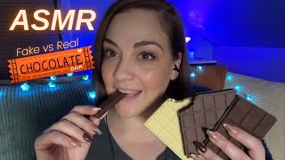 ASMR 🍫 CHOCOLATE Bar or Book  Relaxing eatingchewing mouth sounds for SLEEP [upl. by Tatman549]