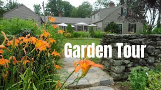 New England Primitive Homestead Garden Tour [upl. by Ayrotal]