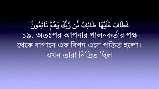 Sura Al qalam 68 Mishary Al Afasy  Bangla Translation [upl. by Nevanod]