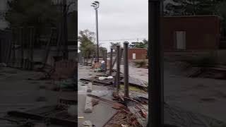 Severe rain and flooding in Roswell New Mexico causes creeks to nearly overflow [upl. by Sollie]